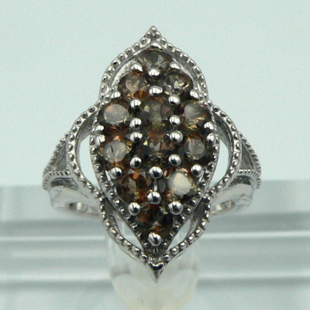 Sz 5 Genuine Jenipapo Andalusite Ring NWOT